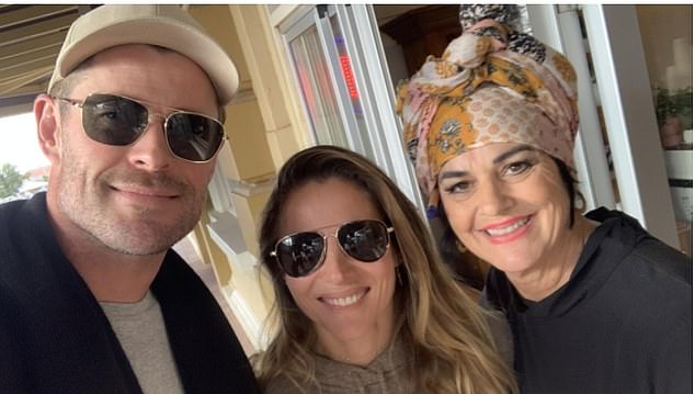 Star: Chris Hemsworth has sent the Broken Hill locals into a tailspin after he moved to the town to film the Mad Max prequel Furiosa. Here: Chris, wife Elsa Pataky and resident Natalie Robinson