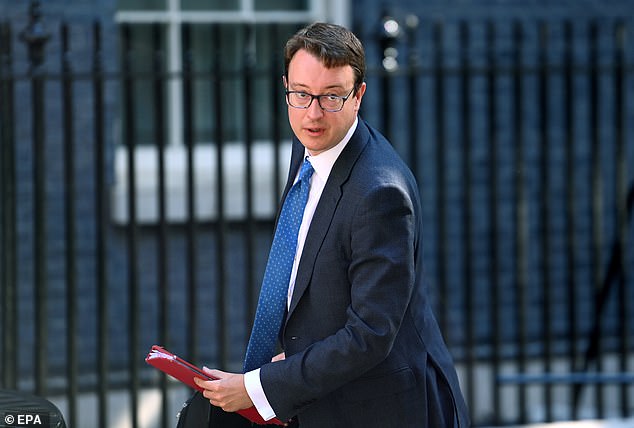 British Chief Secretary to the Treasury Simon Clarke arrives for a Cabinet meeting at 10 Downing Street in London, Britain, 14 June 2022
