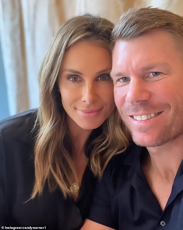 Candice Warner has opened up about her incredible secrets for keeping the spark alive with her cricketer husband David Warner (pictured together)