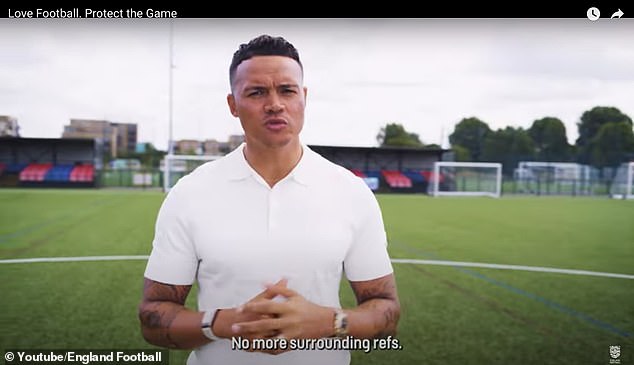 Jermaine Jenas fronted a campaign ahead of the season calling for referees to be shown greater respect - but that didn't stop him tweeting about 'sh**house referees ruining the game' during Sunday's north London derby