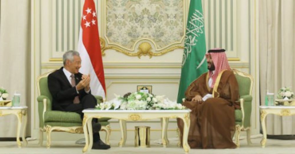 PM Lee visits Saudi Arabia, hosted to lunch by Crown Prince Mohammed bin Salman - Mothership.SG