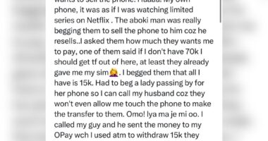 Lady recounts how she had to pay to retrieve her phone from street urchins who seized it and were about to sell it after it fell from her bag