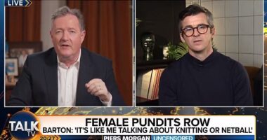 Joey Barton made an appearance on Piers Morgan: Uncensored on Thursday evening