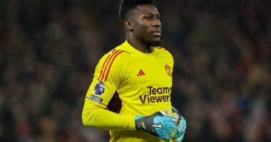 Andre Onana will leave for AFCON after playing Tottenham for Man United on January 14