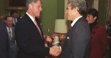 Clinton, 77, will allegedly be named among dozens of Epstein 's high profile associates in documents set to be released in the first days of 2024. There is no indication the sealed records contain evidence of illegal conduct by Clinton - and equally, Virginia Giuffre made no allegations of wrongdoing against him. Clinton and Epstein shake hands in 1993