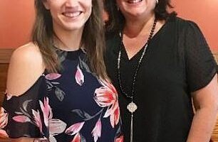 Images shared on social media show Bryn Spejcher (left) around the time she achieved a doctorate in audiology
