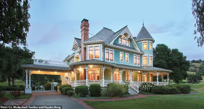 A sprawling California mansion where the HBO series Sharp Objects was filmed will be auctioned next month - and buyers could snap it up for as little as $1. The 1,745-acre, five-bedroom estate, which was previously sold for $6.5 million, will go under the hammer with no minimum bid on February 3.