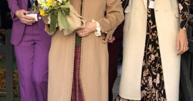 Today, Queen Camilla described the King as doing 'fine' while chatting to a member of the public during a visit to Deacon and Sons, a 175-year-old family run jewellery shop in Swindon