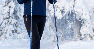 Crown Princess Victoria hit the slopes before the second day of the National People's and Defense Conference commenced this morning