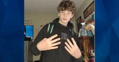 Caleb Robison in black hoodie