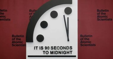 Doomsday Clock remains just 90 seconds away from global catastrophe for 2024 - amid wars in Ukraine and Gaza and A.I arms race
