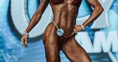 Marlette Le-Feuvre has competed in bodybuilding competitions around the world