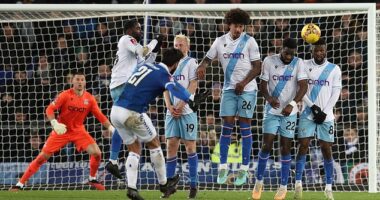 Andre Gomes' first half free-kick proved the difference on Wednesday night at Goodison Park