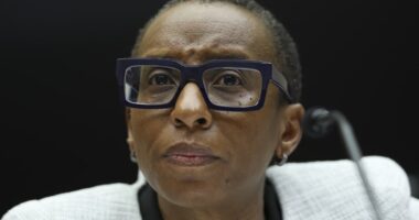 Ex-Harvard President Claudine Gay warns of efforts to undermine U.S. institutions
