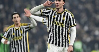Dusan Vlahovic put on a show for Juventus against Sassuolo with the Serbian striker twice on the scoresheet