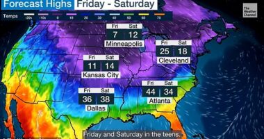 The historic freeze that brought sub-zero weather to all 48 lower states is set to thaw next week, though the respite from extreme cold may be brief
