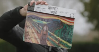 Ghosts Clapperboard - Alison in The Scream