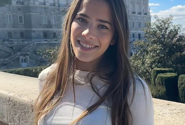 The Defence Secretary's daughter Tabytha Shapps (pictured), 19, said she felt intimidated by the controversial 'from the river to the sea' chants and 'end Israeli state terror' placards at pro-Palestine protests at the University of Leeds