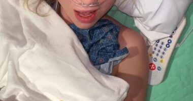 A young woman was bed-ridden in hospital after falling from a ski lift but couldn't stop singing a TikTok song in her delirious state