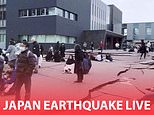 Japan earthquake LIVE: First tsunami waves crash into coast as residents flee to higher land after 7.6-magnitude earthquake