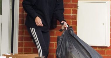 Jess Impiazzi was seen clearing out her flat on Tuesday after she reportedly kicked out her ex Jermaine Pennant following claims that he cheated with a dominatrix