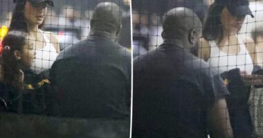 Kim Kardashian and Kanye West have awkward run-in at son Saint's basketball game amid co-parenting woes