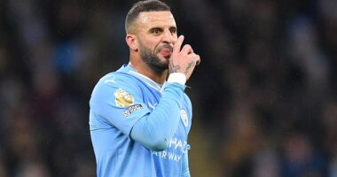Kyle Walker is captaining Manchester City in their Premier League clash away at Newcastle, just days after he split with wife Annie Kilner