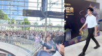 MBS flooded with people hoping to catch a glimpse of Dylan Wang - Mothership.SG