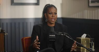 Former first lady Michelle Obama told podcaster Jay Shetty that she is 'terrified' about the 2024 election and voiced concerns that Americans took democracy for granted, but didn't mention former President Donald Trump by name