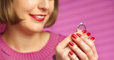 A woman is wondering whether it would be strange to wear her partner's ex's engagement ring as a piece of jewellery (stock image)