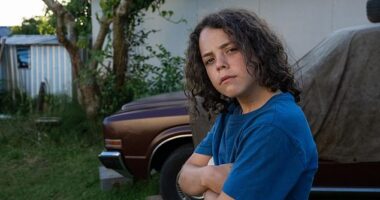 Fans are petitioning for a Boy Swallows Universe-inspired tourist destination. The series, adapted from Trent Dalton's bestselling novel of the same name, unfolds in '80s Brisbane, follows young Eli Bell as he navigates bullies, trauma, and crime. Pictured: Felix Cameron as Eli