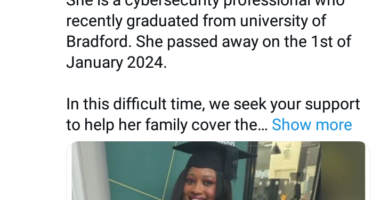 Nigerian lady dies in the UK after graduation