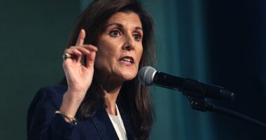 Republican presidential candidate former U.N. Ambassador Nikki Haley has pulled ahead of Ron DeSantis in a new Iowa poll ahead of Monday's caucuses