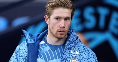 Kevin De Bruyne is set to return to Man City's line-up for their FA Cup tie against Huddersfield