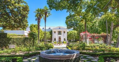 Californians are packing up their LA mansions and flocking to states where you can get more bang for your buck and avoid extortionate taxes, rampant crime and the Golden State's homelessness crisis (pictured: Los Angeles' most expensive home)