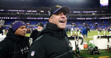 Ravens HC John Harbaugh Breaks Out Dance Moves After Win