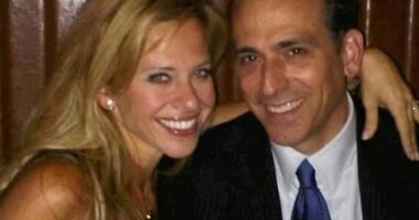 Dina Manzo's, 51, ex-husband, Tommy Manzo (seen with Dina) is asking a judge to throw out a racketeering case that accused him of hiring a mobster to beat up Manzo's then-boyfriend, now husband, David Cantin, 44