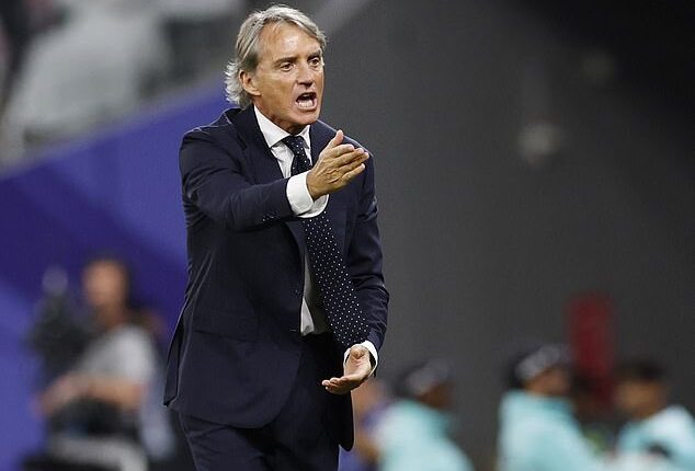 Roberto Mancini was hoping to send his side through to the quarter-finals of the Asian Cup