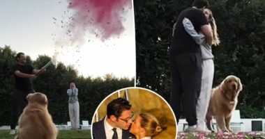 Sofia Richie shares video of at-home gender reveal of first child with hubby Elliot Grainge