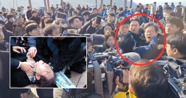 South Korean opposition leader Lee Jae-myung stabbed in the neck during visit to Busan - Mothership.SG
