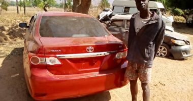 Suspected car thief nabbed while driving stolen vehicle to village to visit his parents in Niger state