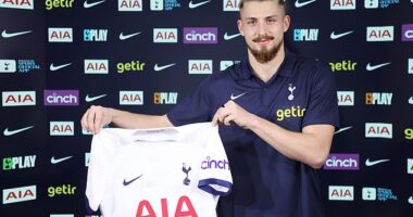 Tottenham announced the £25million signing of Radu Dragusin from Genoa on Thursday