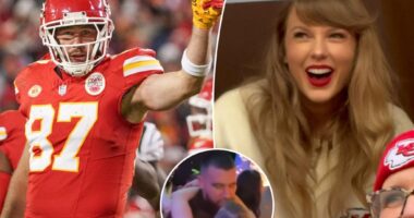 Taylor Swift, Travis Kelce enjoy romantic New Year's drive after passionate kiss at NYE party