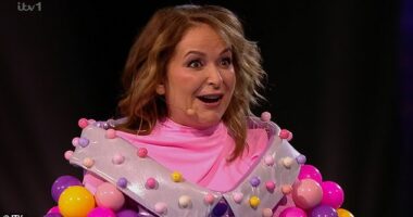 Actress Julia Sawalha was unveiled as Bubble Tea during Saturday's episode of The Masked Singer UK