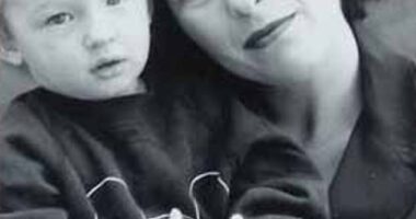 British model turned actor Callum Turner has shot to stardom in recent times, but he owes it all to his 'brilliant' mother Rosemary Turner. (The pair are thought to be pictured together during Callum's  childhood)