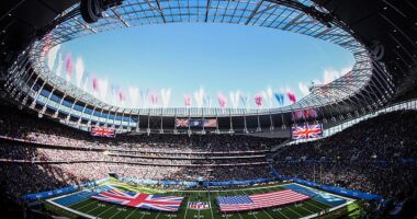 Tottenham are London's richest club according to Deloitte's latest Football Money League thanks to hosting NFL matches (pictured) and music concerts