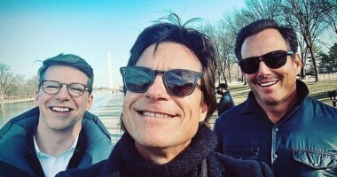 SmartLess hosts Will Arnett, Jason Bateman and Sean Hayes (pictured together) have inked a $100 million deal for Sirius XM to gain some exclusive rights to the podcast for three years, according to Bloomberg