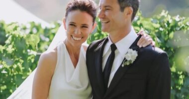 "Worth the wait" Former New Zealand Prime Minister Jacinda Arden, 43, writes as she weds  her longtime partner