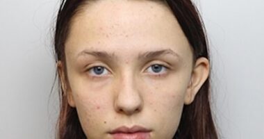 Face of a killer: Scarlett Jenkinson was  named for the first time on Friday