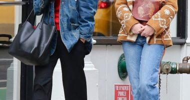 Katie Holmes, 45, and Suri Cruise, 17, have lived together in New York City since Holmes split from Tom Cruise in 2012 (pictured this weekend)